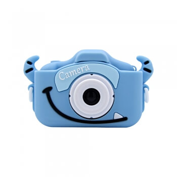 Детский фотоаппарат Kids Camera Коровка (голубой)-1
