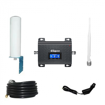 Усилитель сигнала связи Wingstel Car WTB11-GD 900/1800/2100 MHz (для 2G/3G/4G) 65 dBi, кабель 15 м., с адаптером для прикуривателя, комплект-1