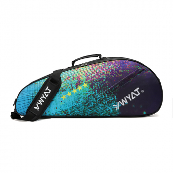 Спортивная сумка для теннисных ракеток с дополнительным отделением для одежды WYAT Star blue-1