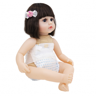 Мягконабивная кукла Реборн девочка Лили, 42 см-6